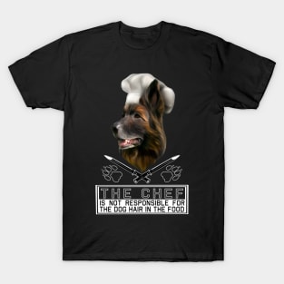 German Shepherd Chef Apron T-Shirt